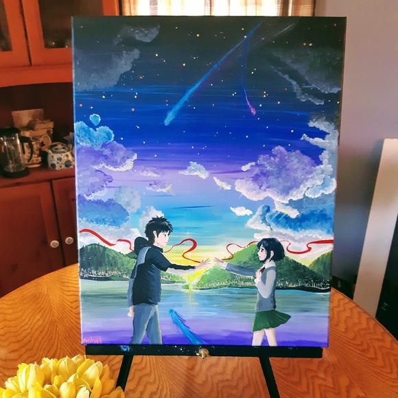 wall art painting _ movie Your Name - Picture 2 of 5